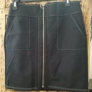 INC zippered skirt, small, black